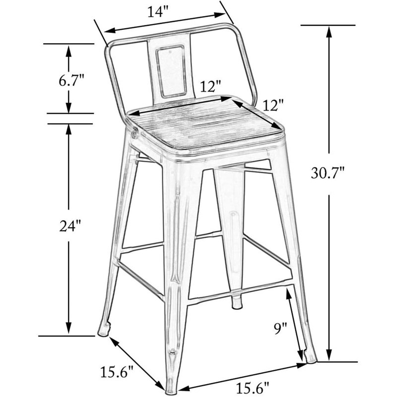 Williston Saleh Bar & Counter Stool & Reviews Wayfair Canada